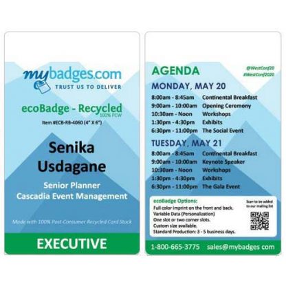 Eco Friendly EventBadges